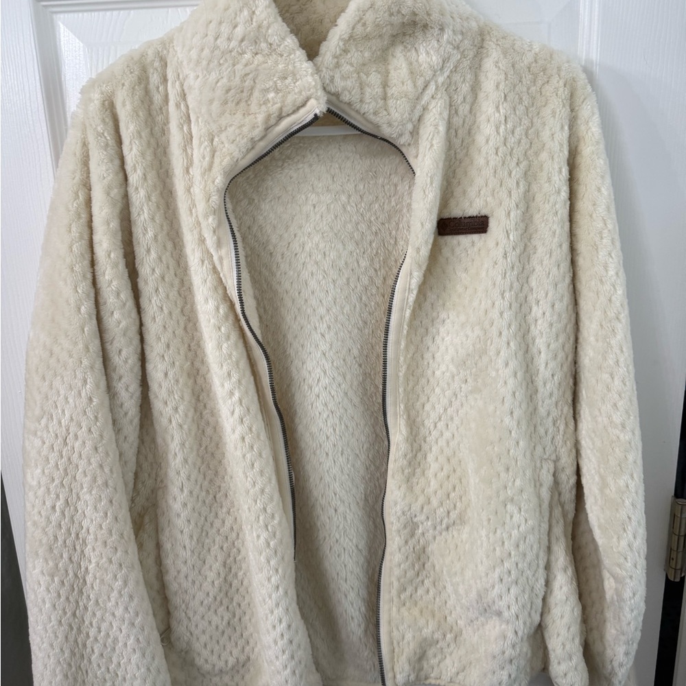 Columbia Cream Fleece Jacket